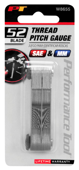 Performance Tool W8655 Thread Pitch Gauge Set SAE/Mm - Thread Pitch Gauge Set...