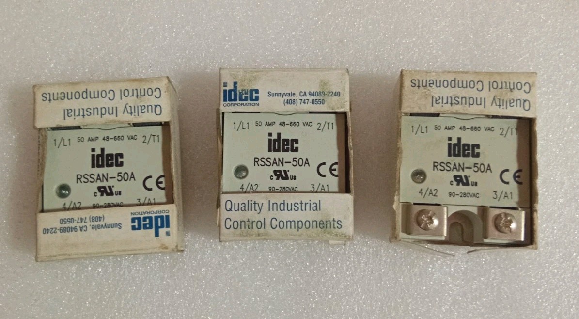 LOT OF 3 PCS IDEC RSSAN-50A Solid State Relay RSSAN50A NEW