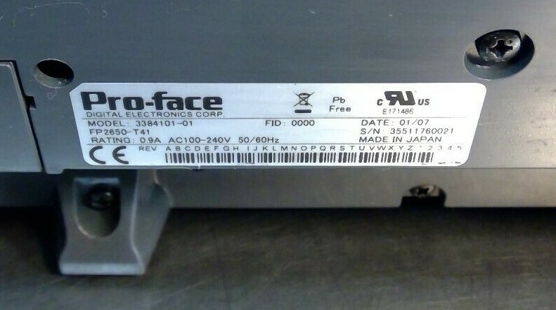 Pro-Face - Model: 3384101-01 | FP2650-T41 Touch Screen Panel 2D