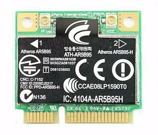 Genuine OEM HP Pavilion G72-253NR WiFi Wireless Card - 605560-005 - U98Z062.12 9