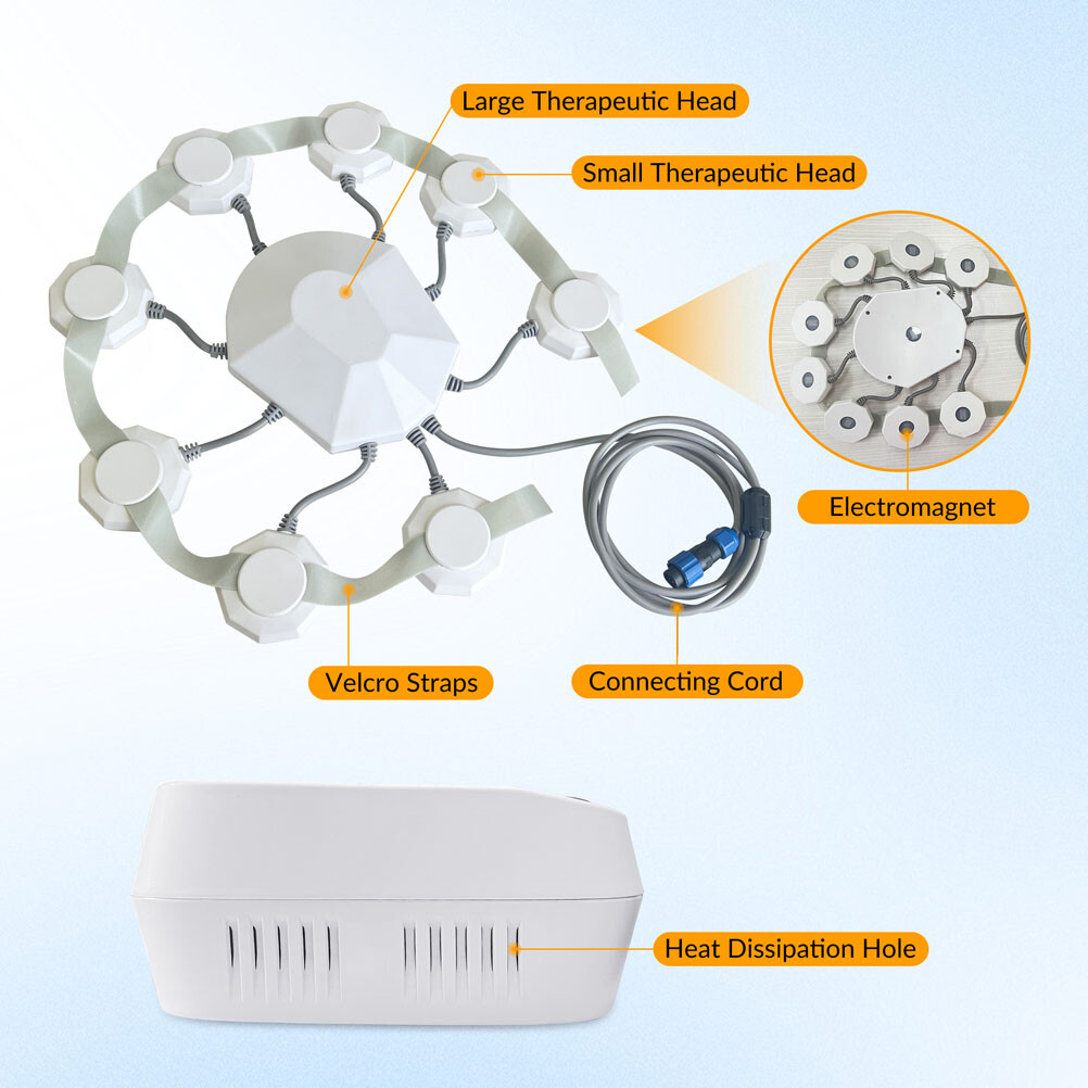 rTMS Brain Therapy Deep Brain Stimulator Machine Anxiety Migraine Depression