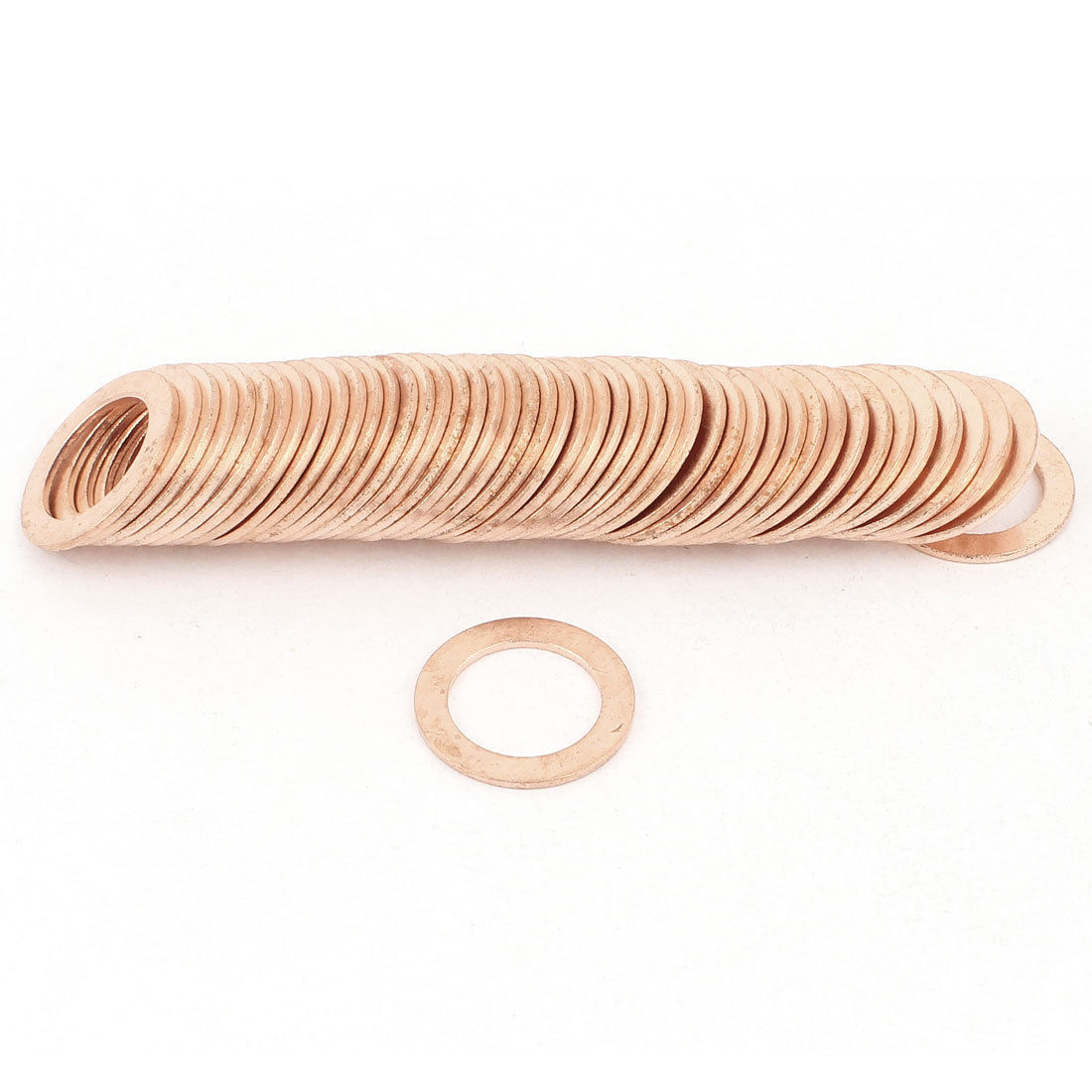 50 Pcs 12mmx18mmx1mm Tattoo Machine Copper Crush Washer Flat Ring