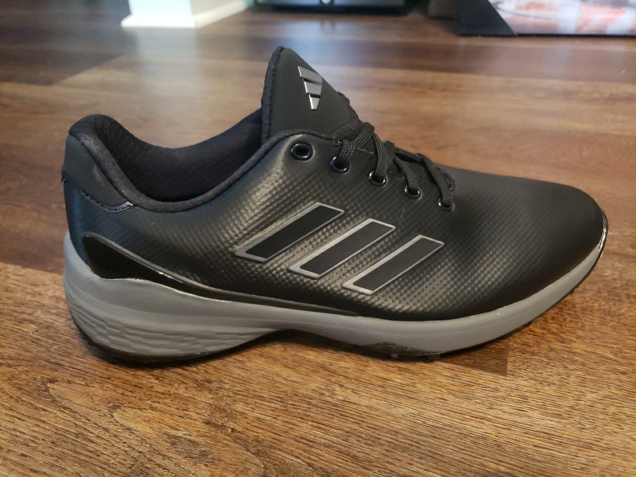 Size 9.5 Adidas ZG23 Golf Shoes Black Silver Metallic Grey GW1178 Men’s