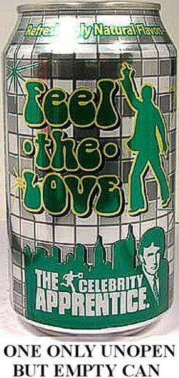 7 Up 1970's Feel the Love Retro Natural Sugar 2011 UNOPEN EMPTY TRUMP APPRENTICE