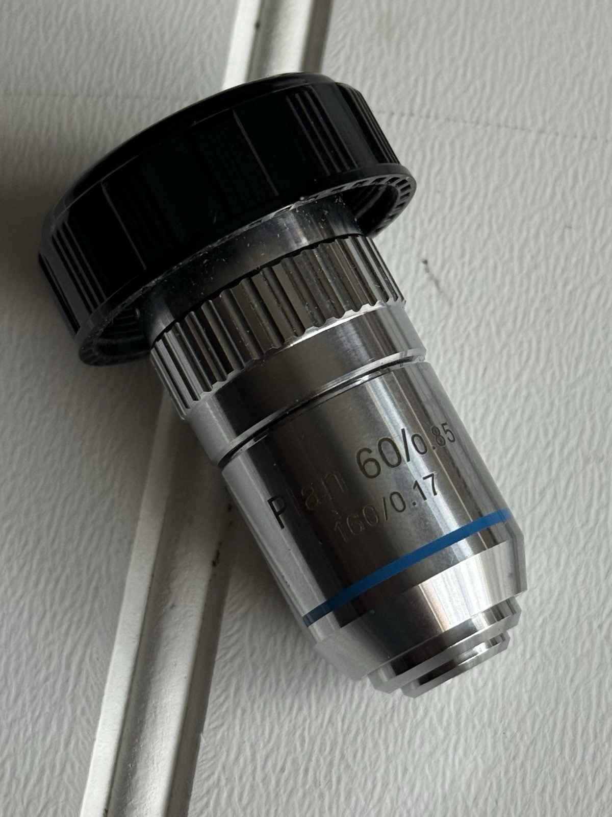 AmScope 60X Plan Achromatic Objective Lens with Knurled Ring
