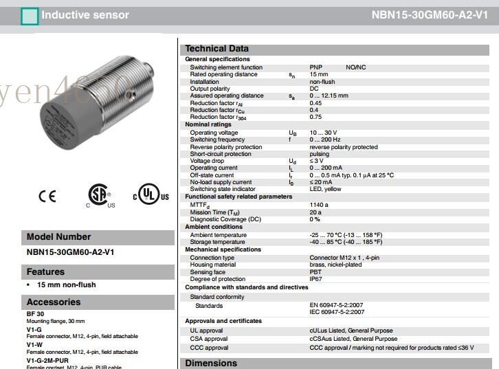 ONE Brand NEW P+F NBN15-30GM60-A2 *hh