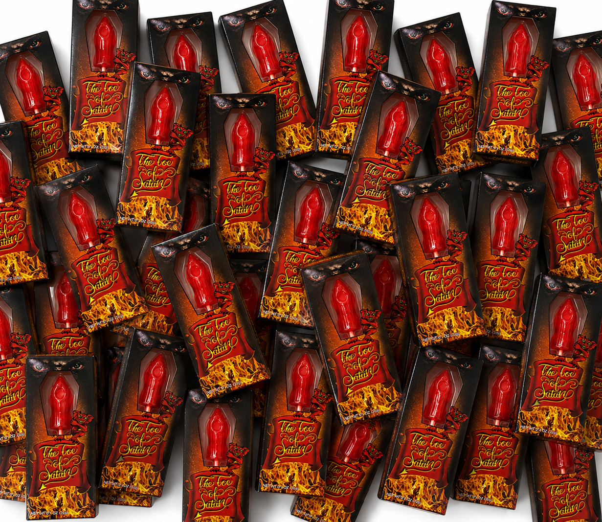 30 Pack The Toe of Satan World's Hottest Hot Lollipop Spicy Candy 20g