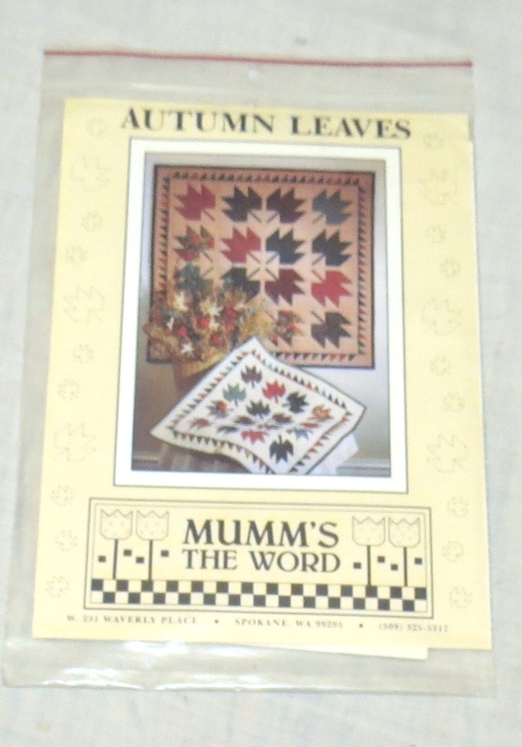 Debbie Mumm’s The Word Autumn Leaves Quilting Design Pattern NEW