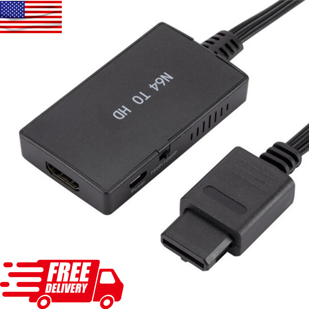 N64 To HDMI Converter Adapter HD Link Cable For Nintendo Gamecube Super NES SNES