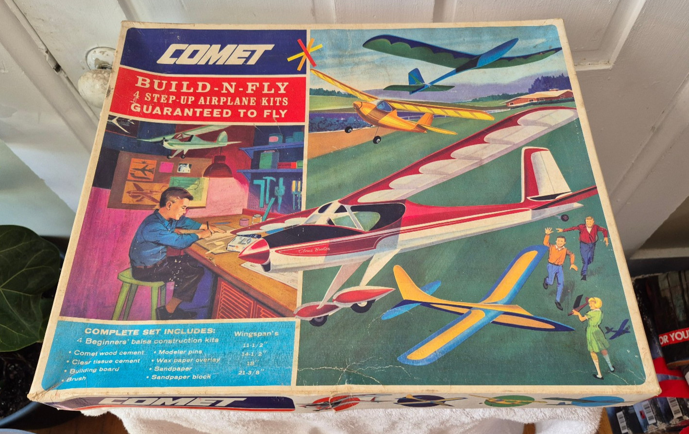 Comet (has 2 unmade planes) Beginners step up N Fly Rare 60's!