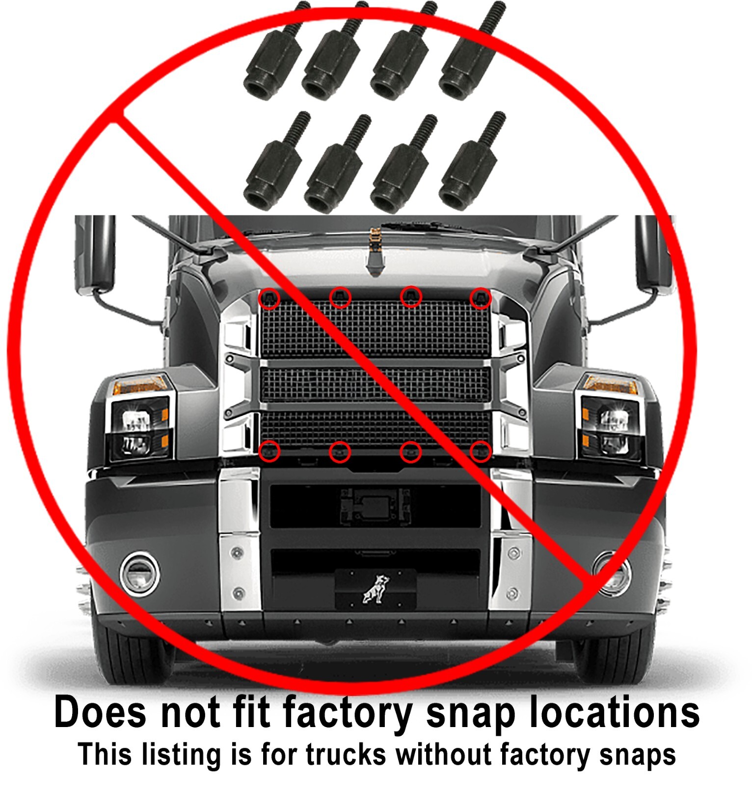 Premium Black Mesh Bug Screen fits Mack Anthem all years