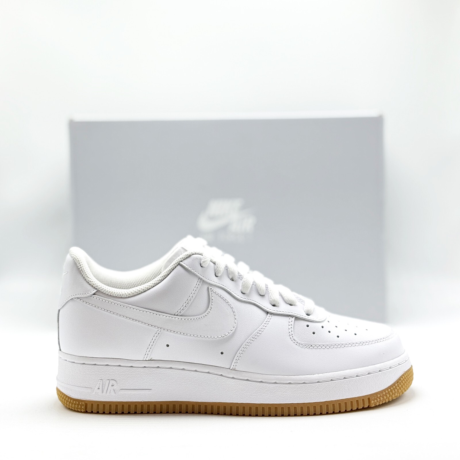*NEW* MEN Nike Air Force 1 '07 Low White / Gum Light Brown  (DJ2739 100) 👍