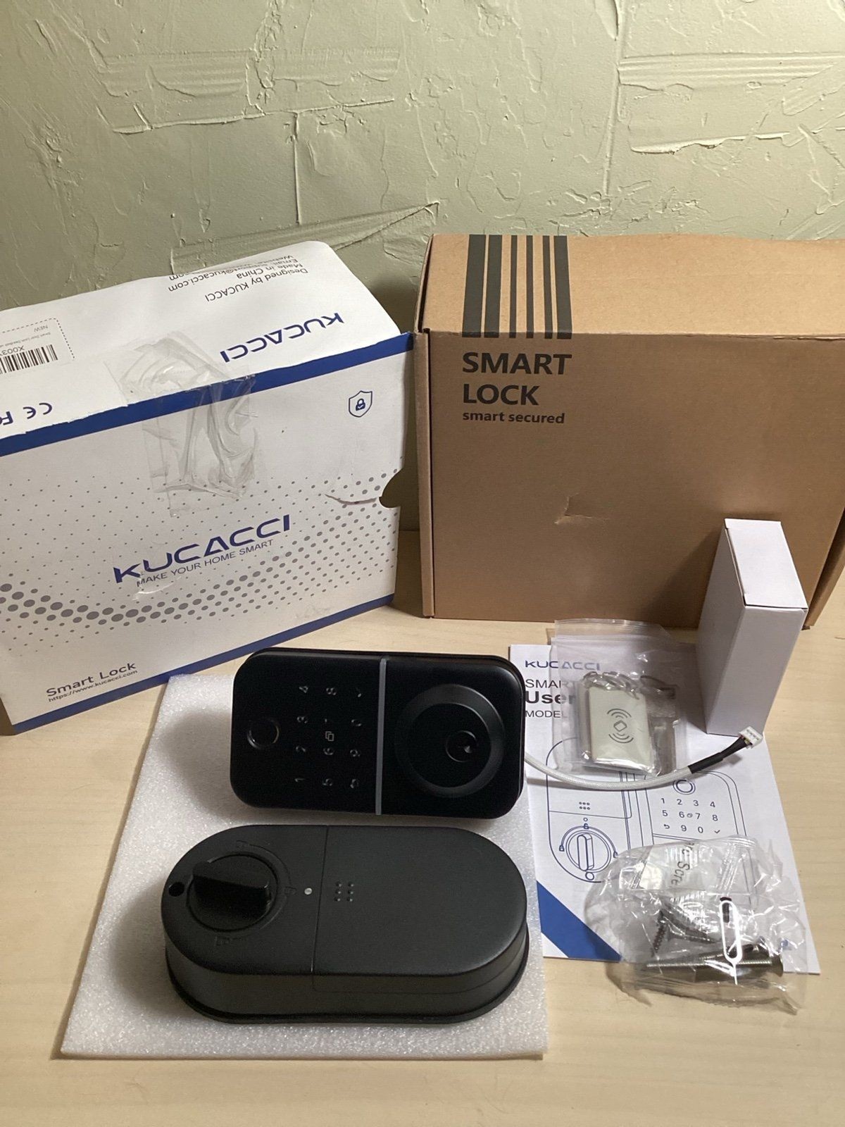 Kucacci Smart Door Lock Deadbolt with Keypad & Fingerprint
