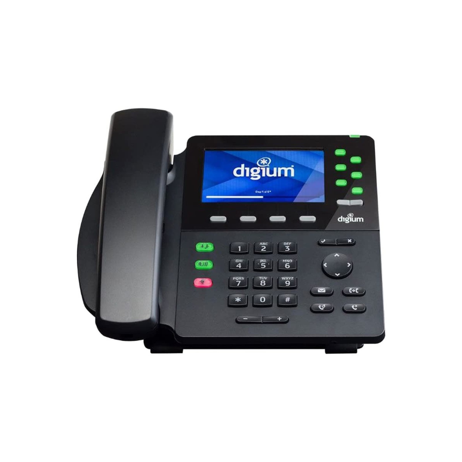 Phone, D65, 6-Line SIP with HD Voice, Gigabit, W.Headset, 4.3 Inch Color Disp...