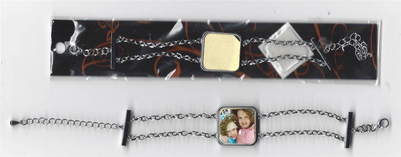 Photo Sticker Large Square Bracelet Magnet Gioielli Italy Personalize Valentine