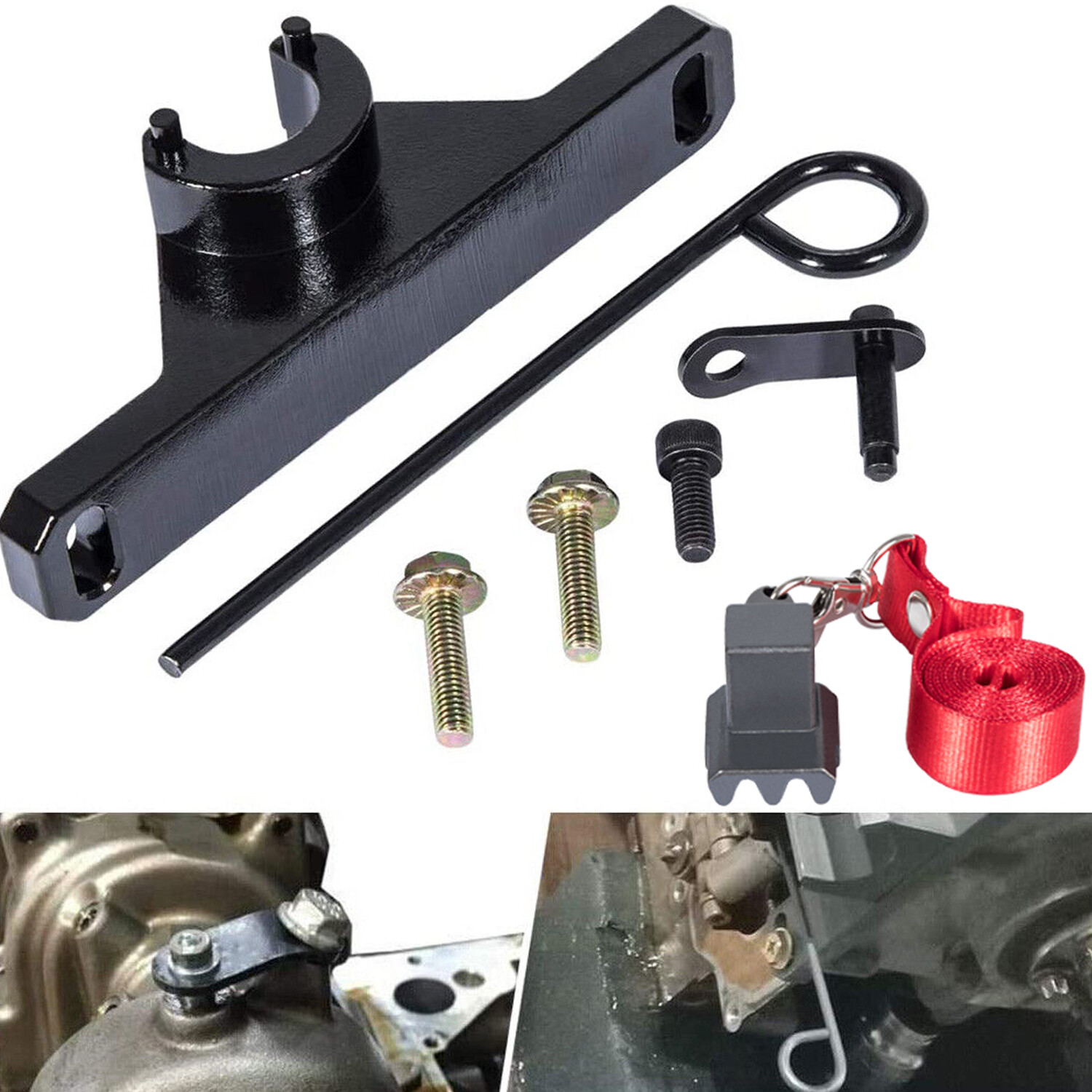 7676 Oil Seal Repair Kit +Flywheel Holder for 118660 BMW-N20 N26 1 2 3 4 Series