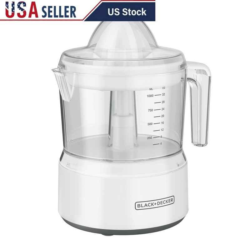 Citrus Juicer W/ Self-Reversing Cone Easy Pour Dishwasher Safe Pulp Control New