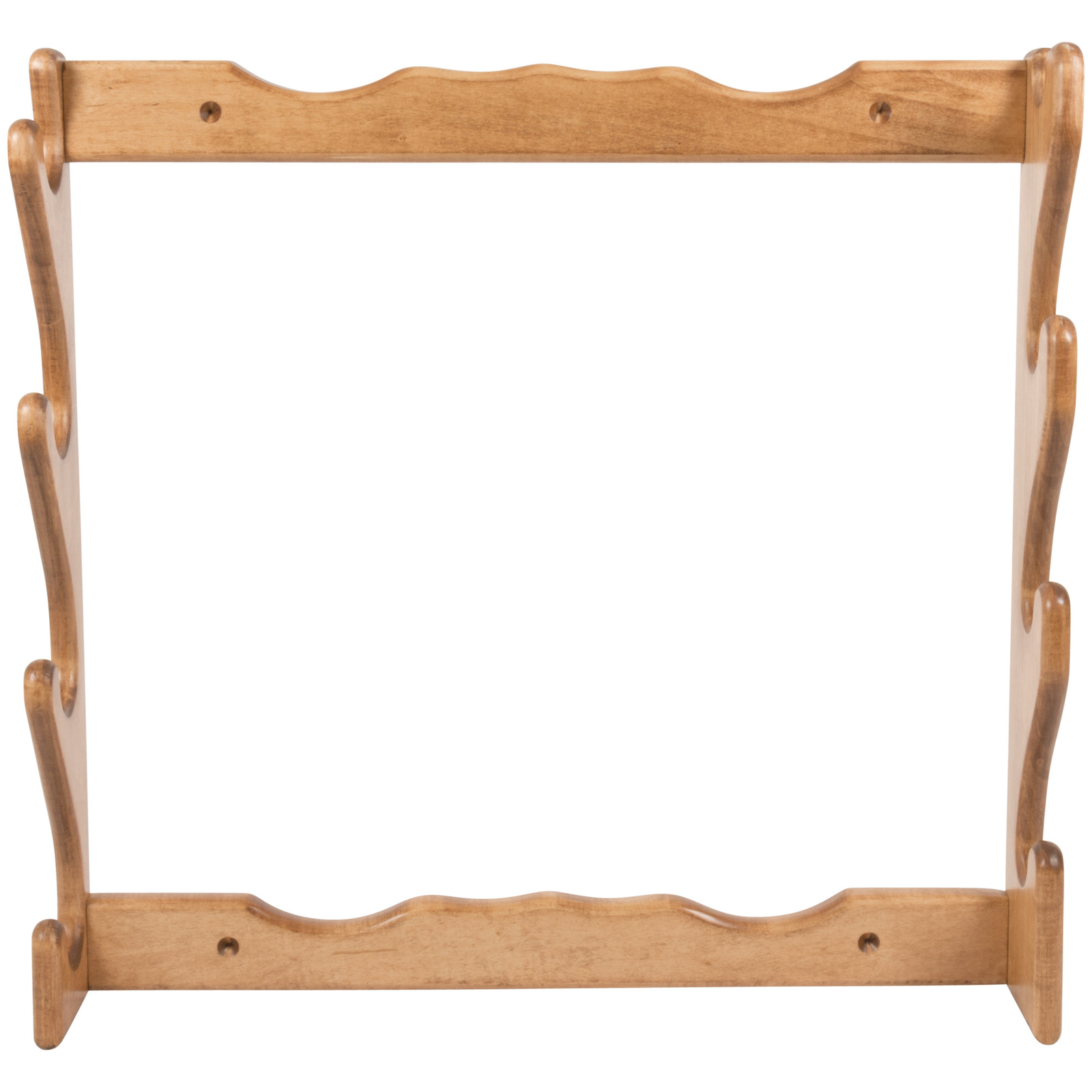 Allen Company Four Gun Wooden Wall Rack Solid Wood 24.5x24.5 Natural Finish