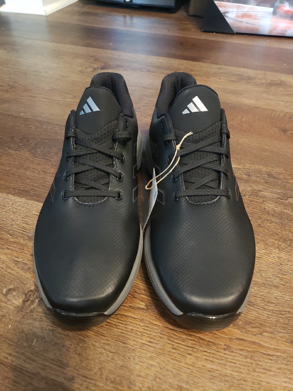 Size 9.5 Adidas ZG23 Golf Shoes Black Silver Metallic Grey GW1178 Men’s