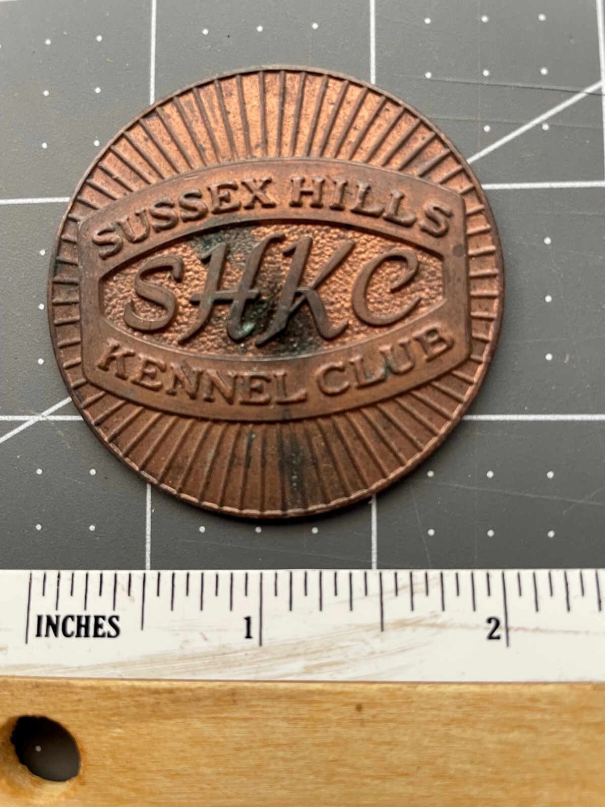 Vintage Sussex Hills Kennel Club Coin Token Morristown NJ