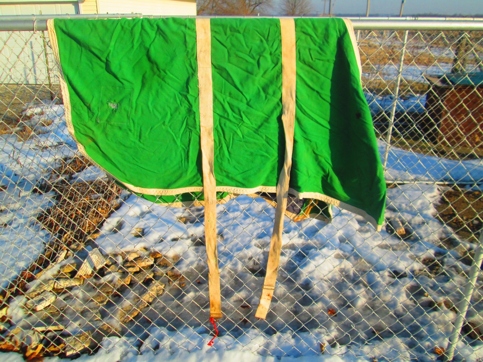 Vtg Winter Horse Cover Stable sheet Blanket