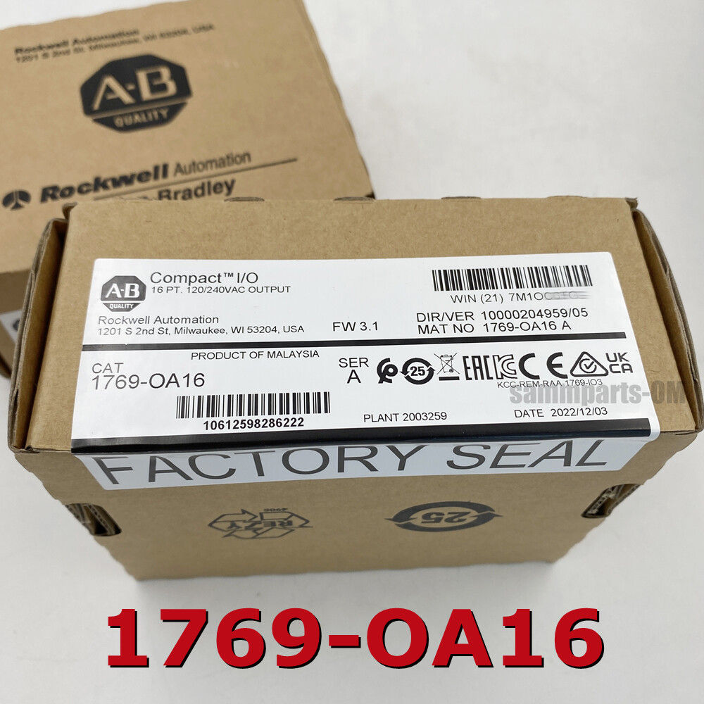 NEW SEALED 1769-OA16 AB Compact I/O 16 Pt 120/240VAC OUTPUT Module TX