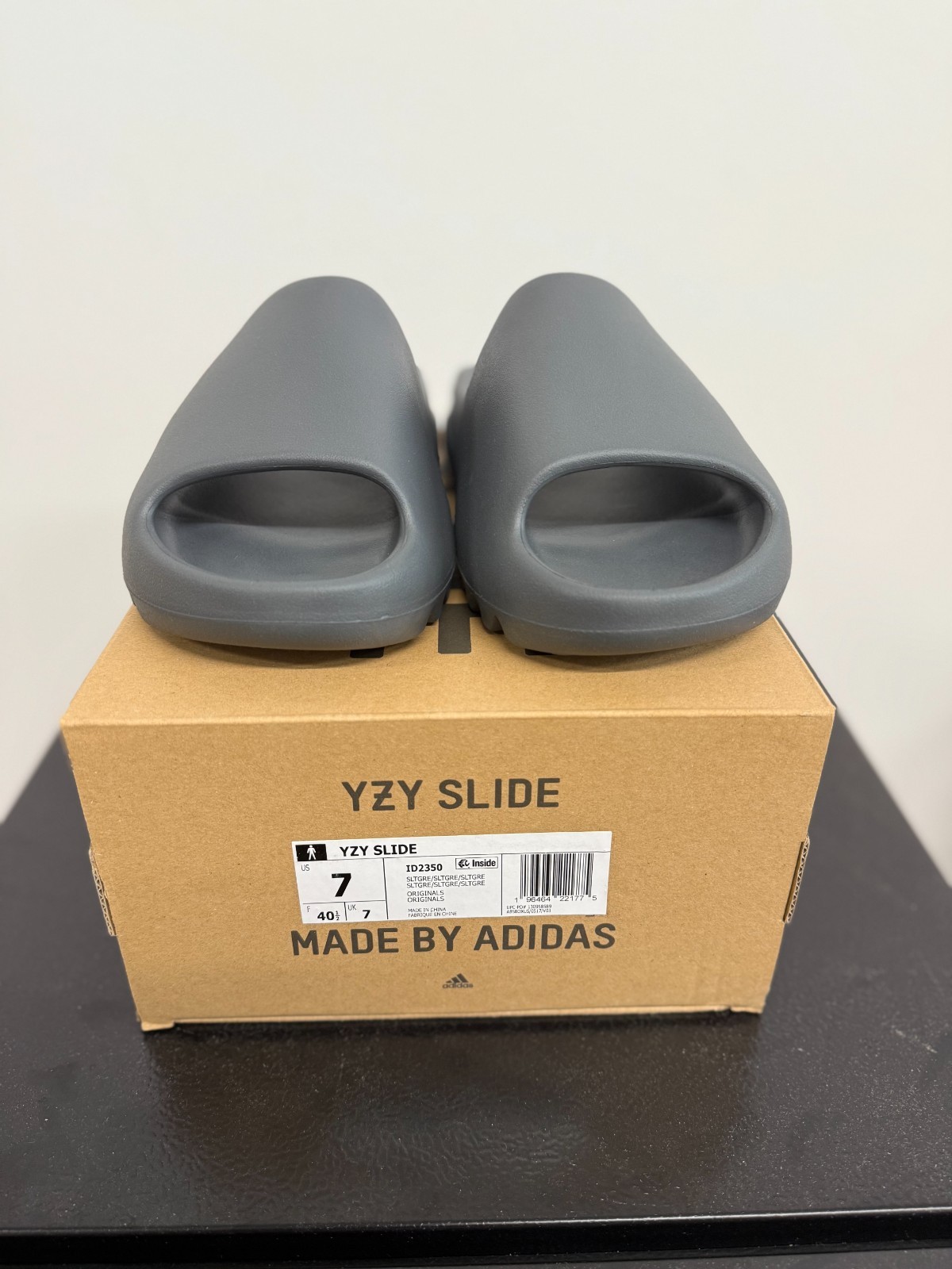 Adidas Yeezy Slide Slate Grey - Sizes 5-13 (100% Authentic) ID2350