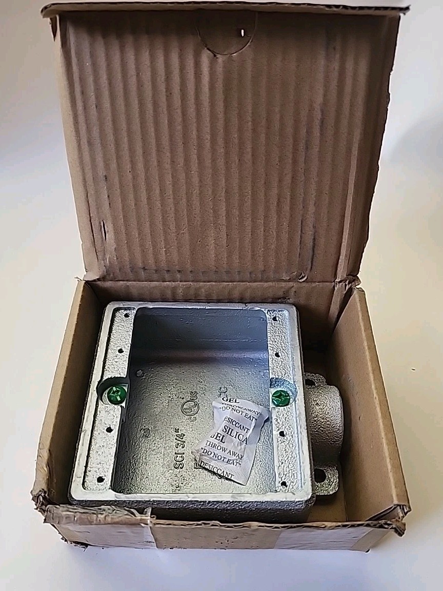 ACP FS275 2 Gang 3/4" Cast Outlet Box Brand New/ Free Shipping!