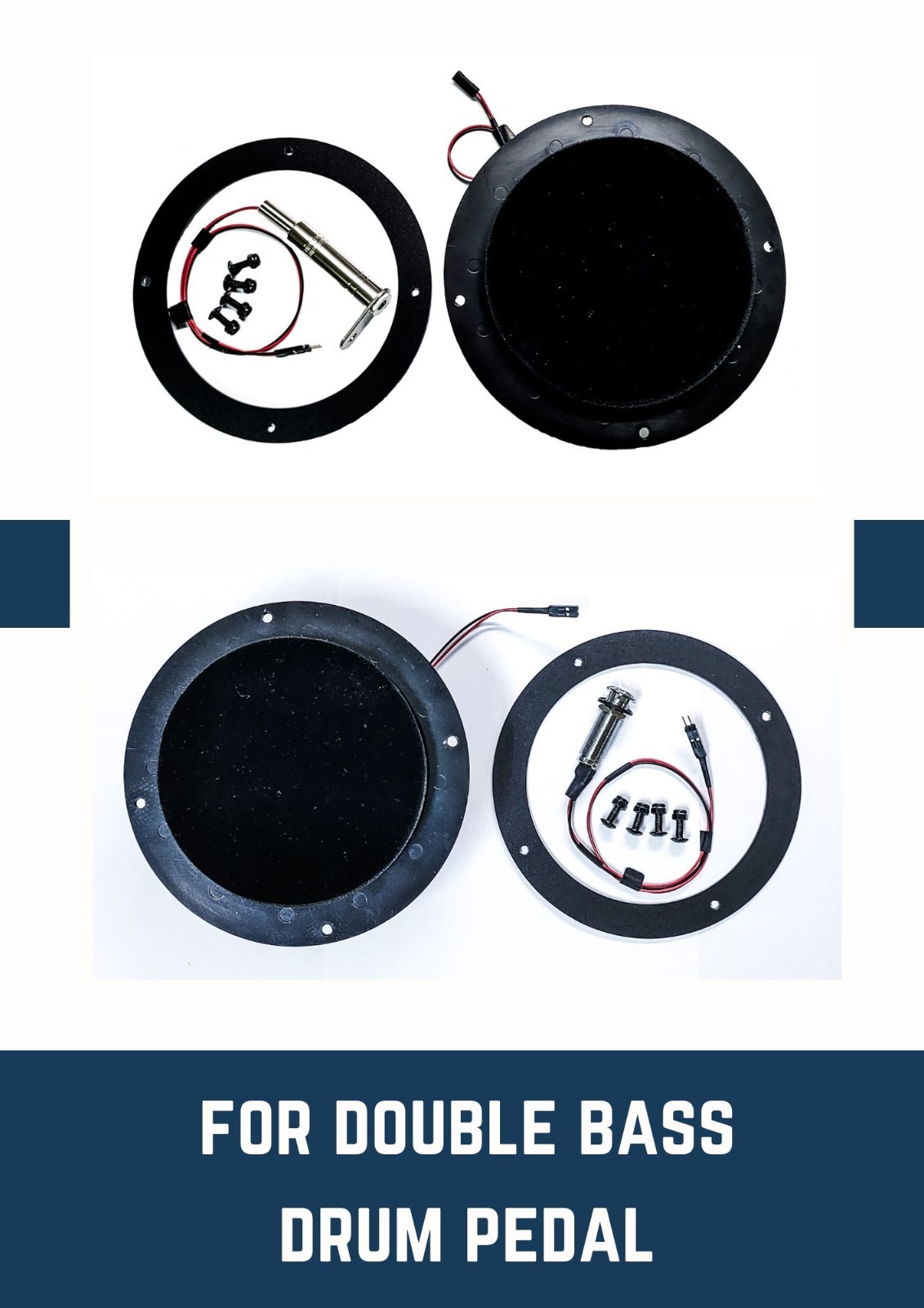 Goedrum Drum Trigger set for DIY Electronic Kick Drum for Double Bass Drum Pedal