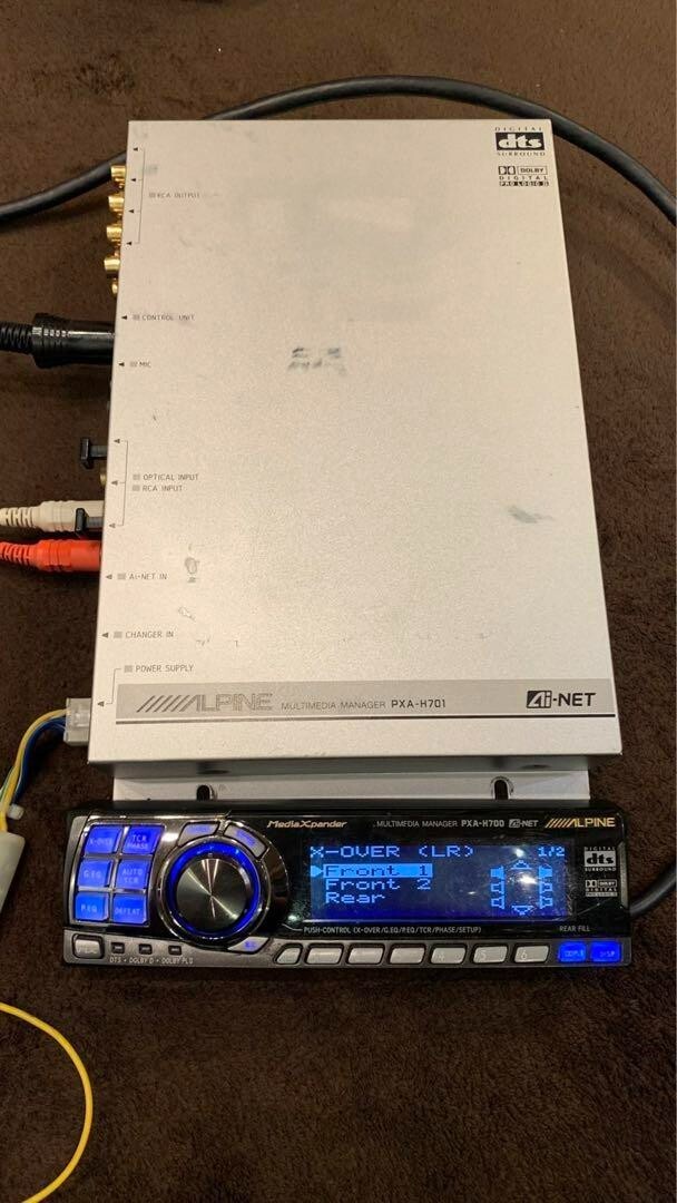 ALPINE PXA-H700 Digital Processor Set Car Audio Energization Operation Confirmed
