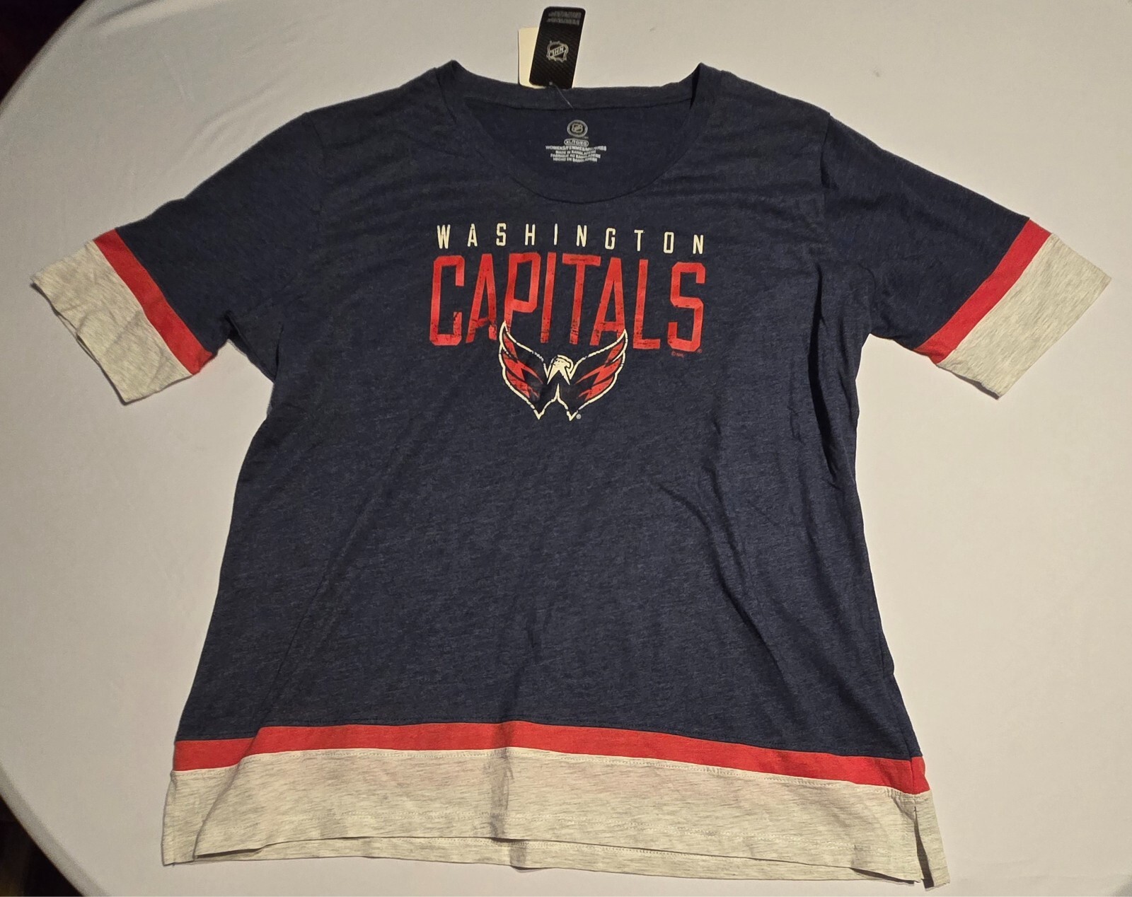 NHL Washington Capitals Women Shortsleeve Authentic Hockey Sports T-Shirt