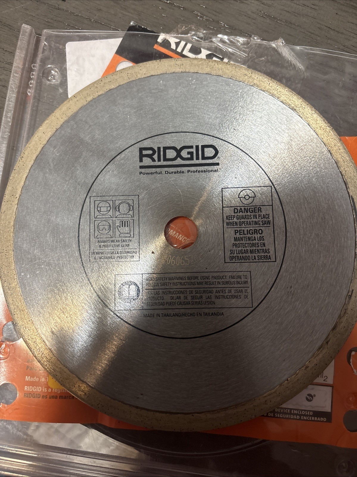 Ridgid 7" Glass/Mosaic Diamond Saw Blade