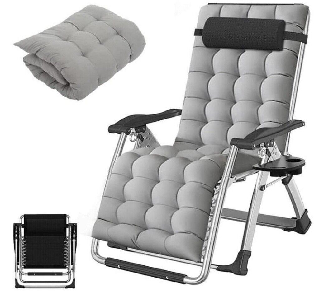 Outdoor Lounge Chairs Zero Gravity Chair Folding Beach Chaise Lounger Recliner