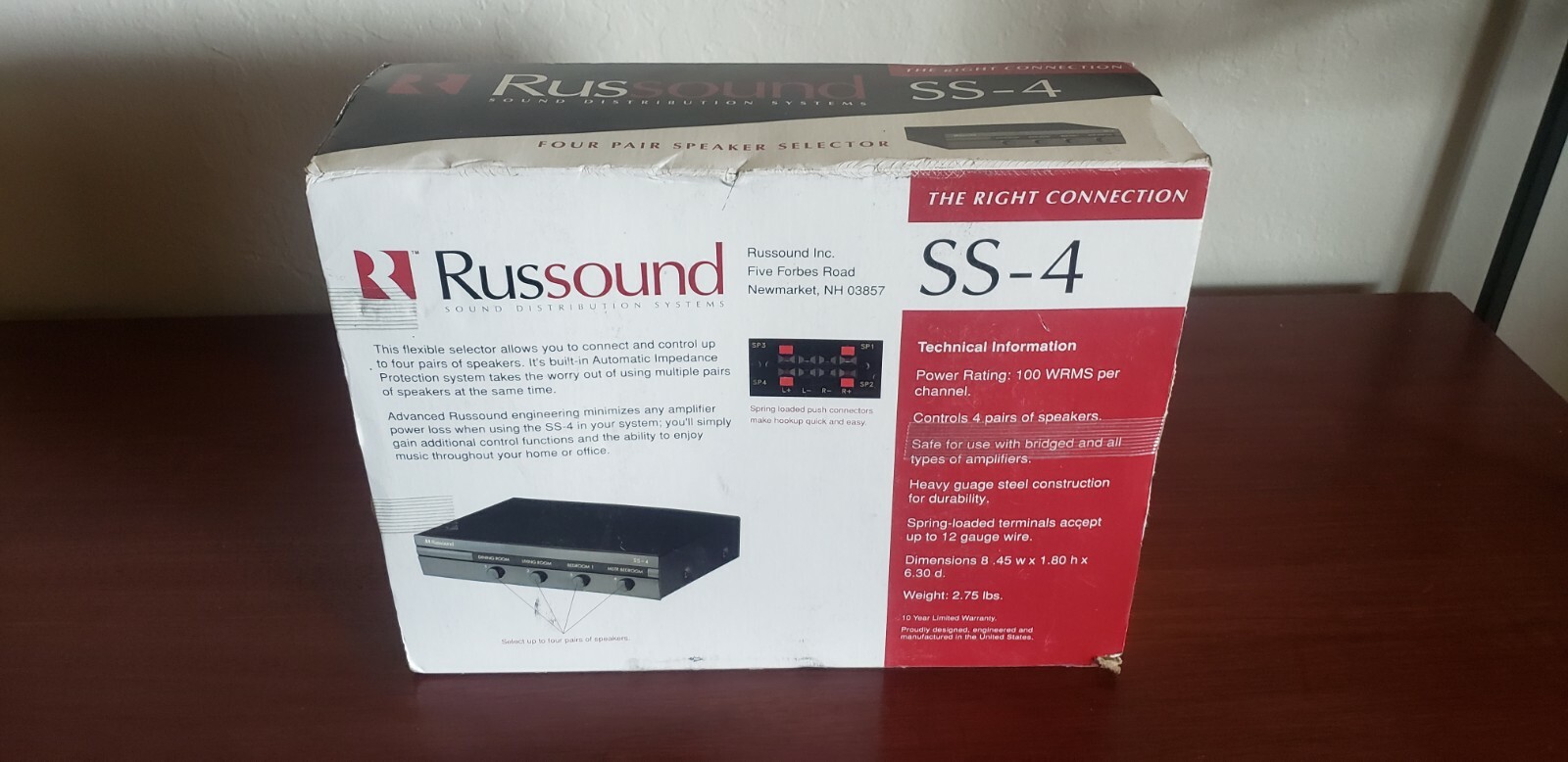Russound SS-4 Four Pair Speaker Selector