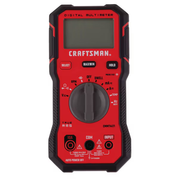 Craftsman Automotive 600-Volt Digital Multimeter CMMT14171 Craftsman CMMT14171