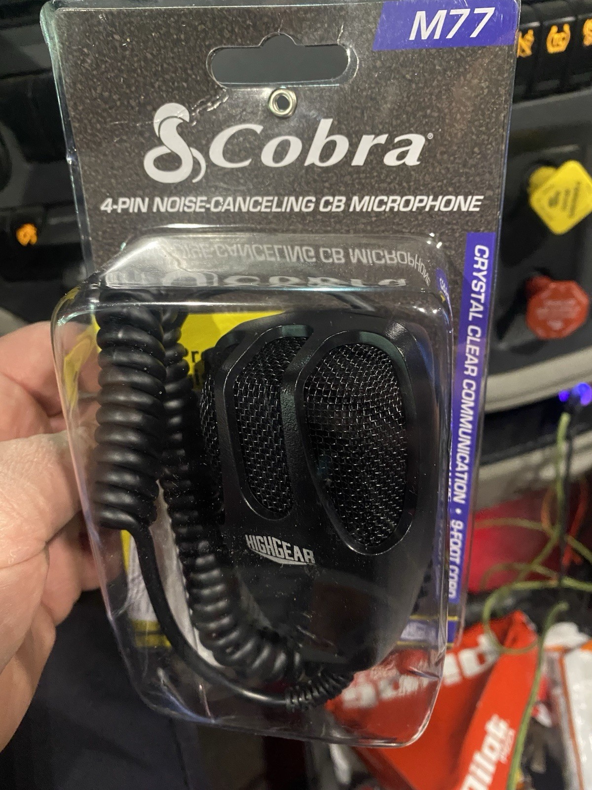 Cobra M77 4-Pin Noise Canceling CB Microphone 9 Foot Cord Highgear BRAND NEW