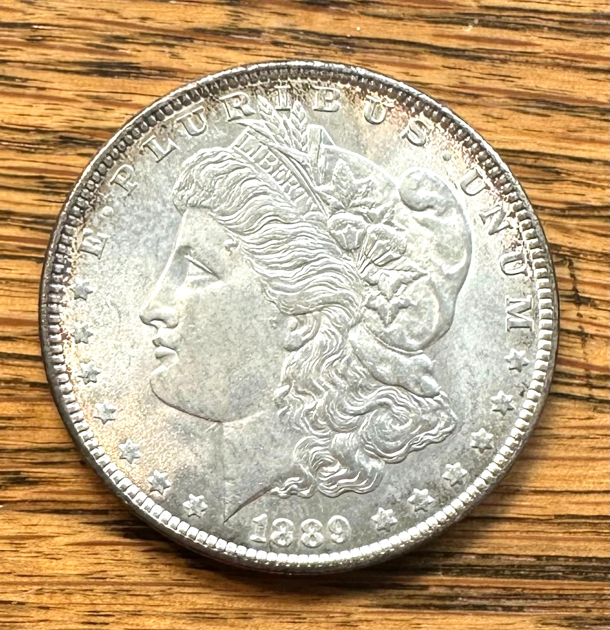 Uncirculated 1889-P Morgan Silver Dollar