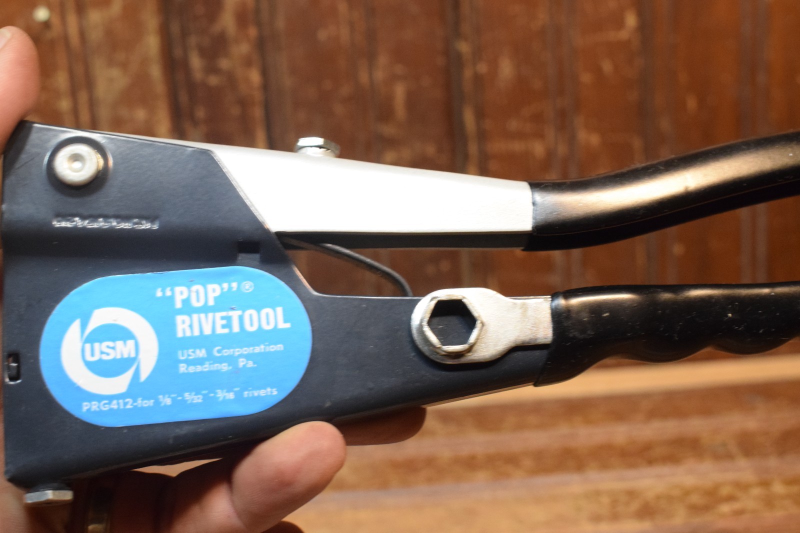 POP RIVET RIVETER JOIN THIN METALS LEATHER FIBERBOARD CRAFT PROJECT HAND TOOL