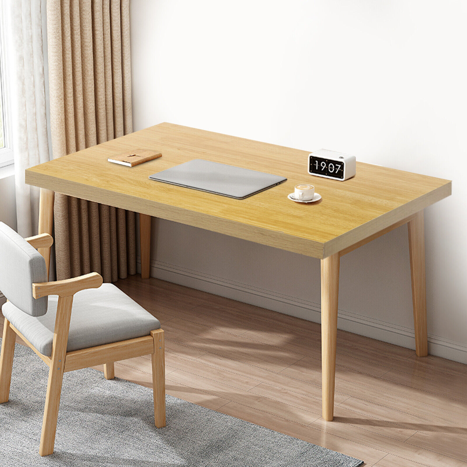 Plywood Rectangular Tabletop 75 × 60 × 3.5 cm Wood Color 35mm