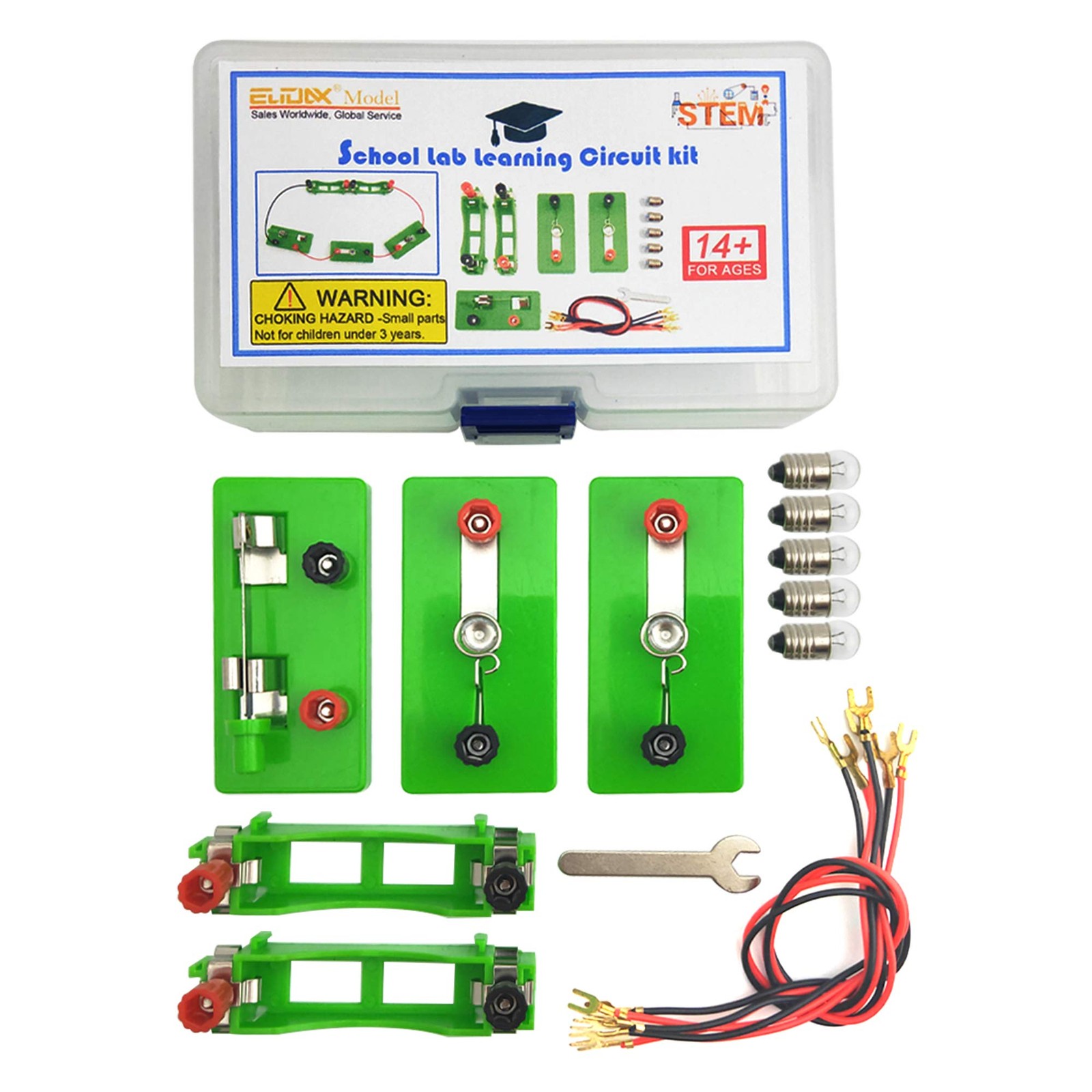 Physics Science Lab Learning Circuit kit,Electricity Experiment Set,Building ...