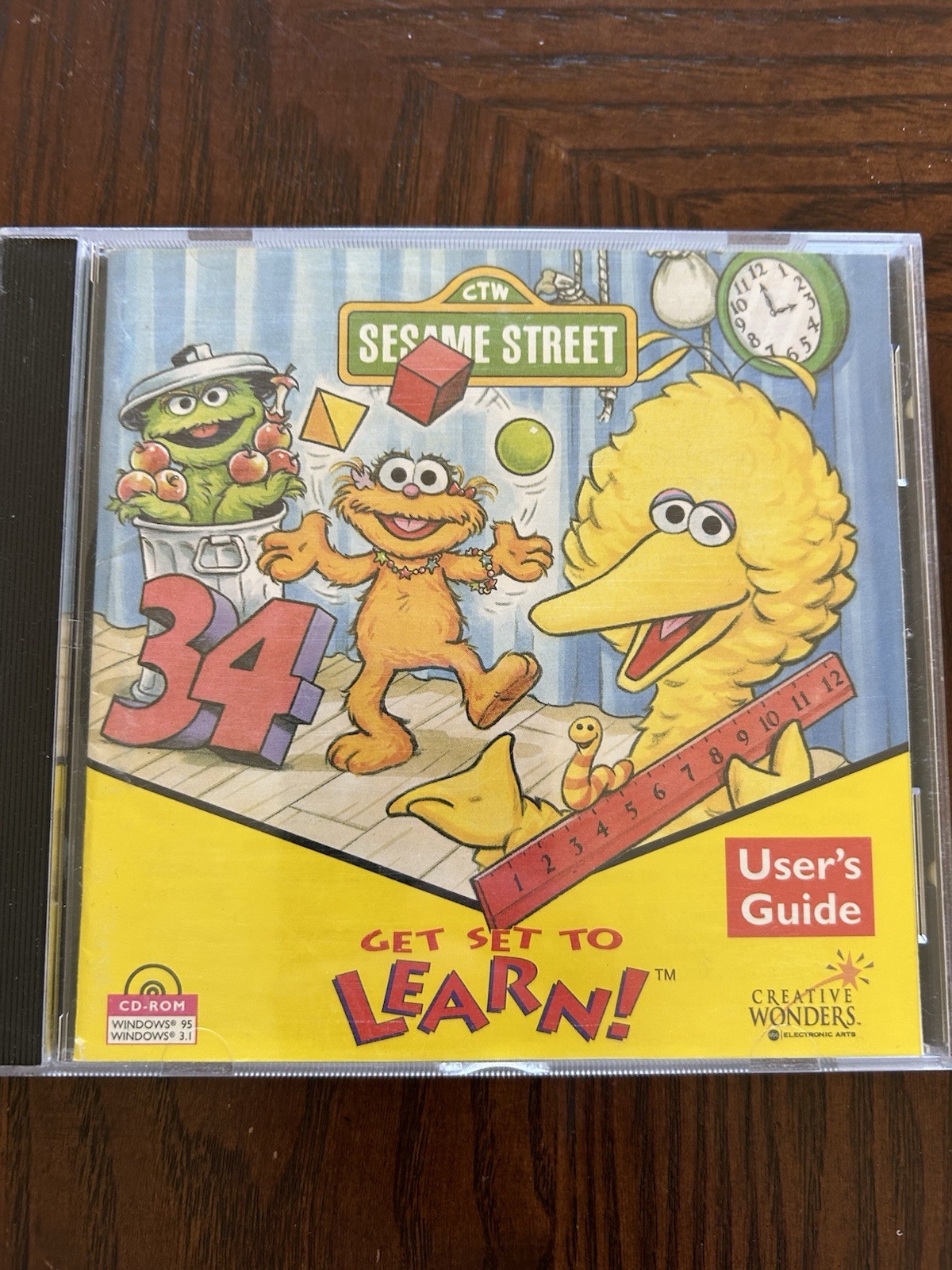 Sesame Street: Get Set To Learn PC Game Count numbers money patterns shapes 1996