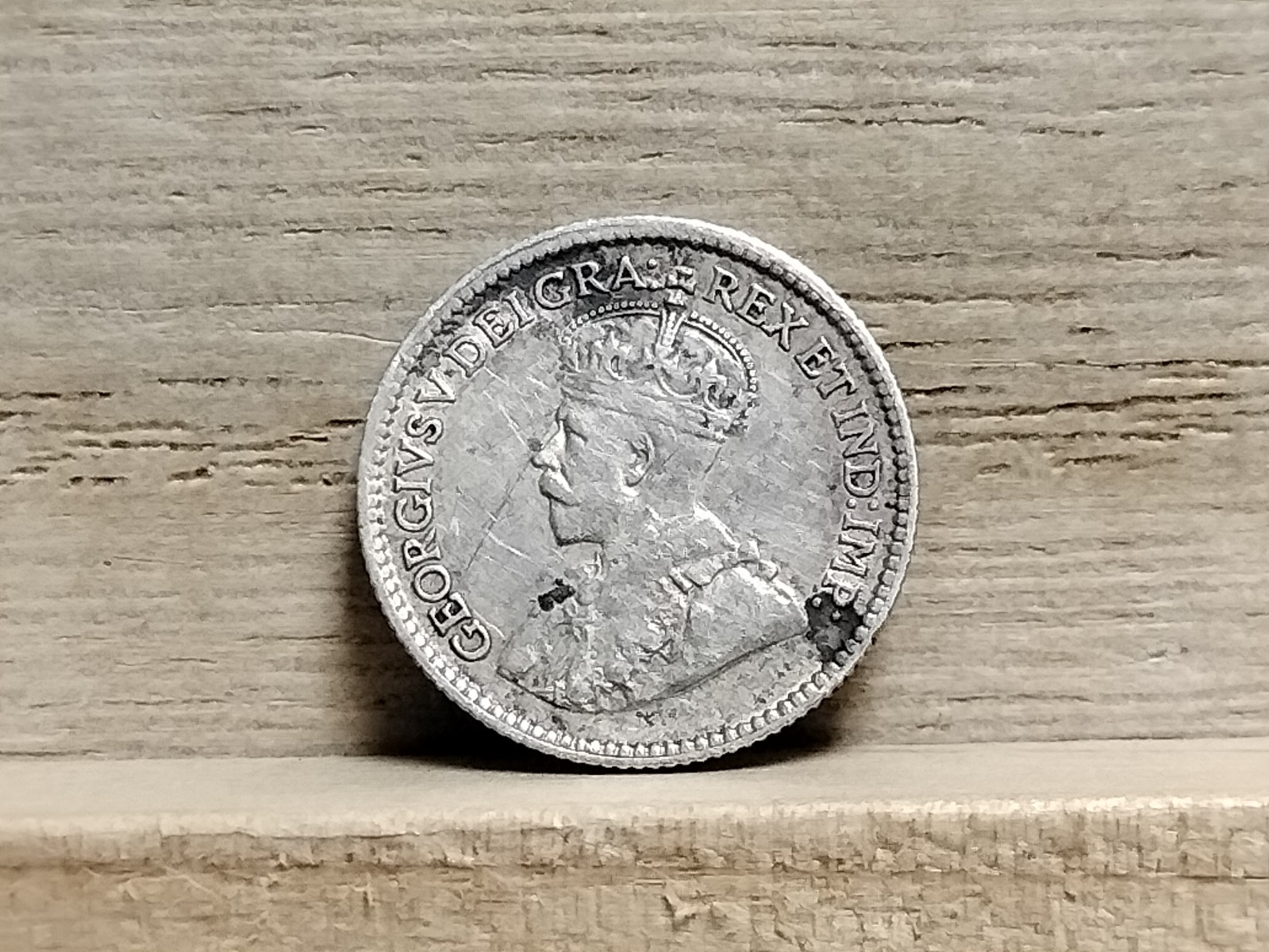 1918 5 Cents Canada Silver Coin (George V)