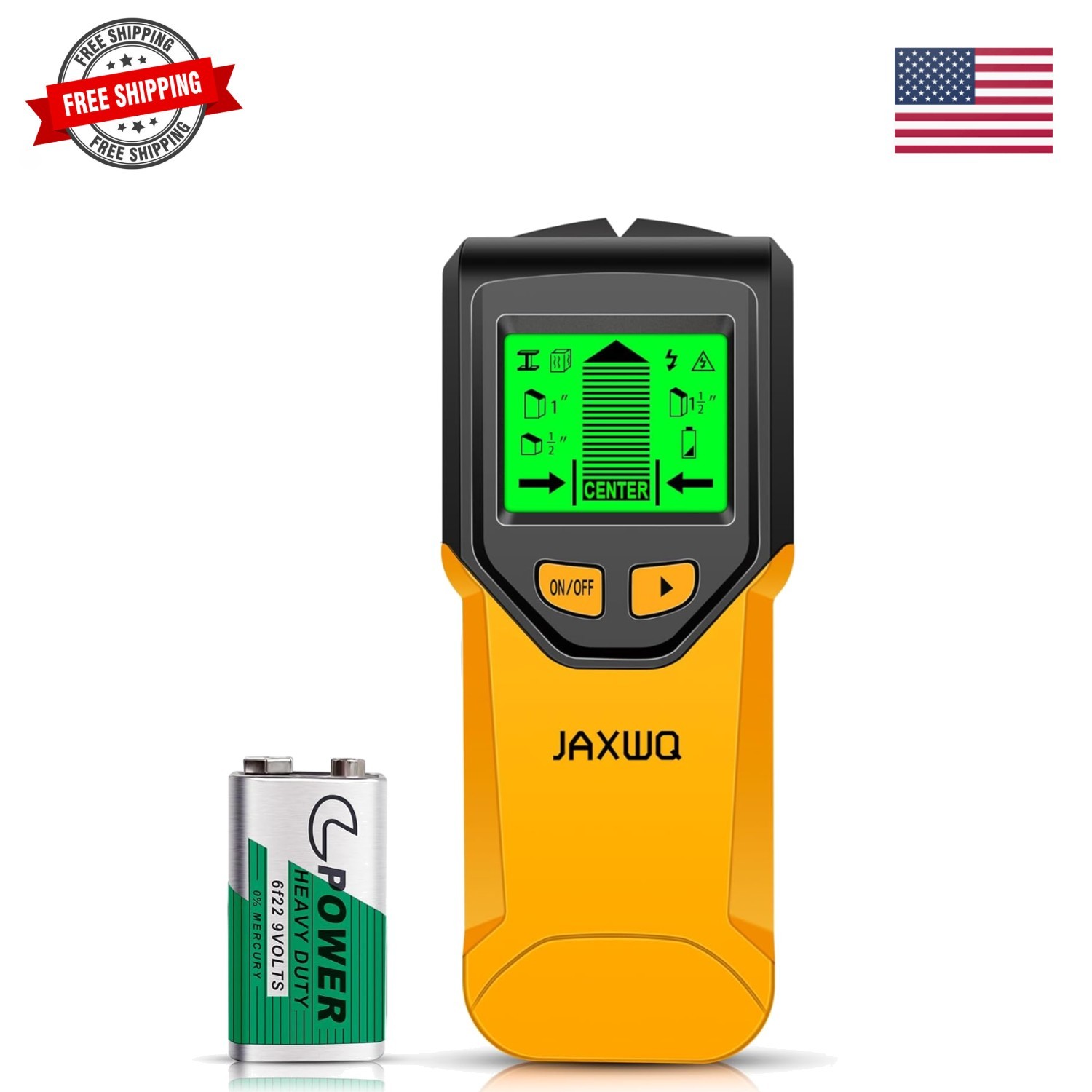Stud Finder Wall Scanner - 5 in 1 Stud Finder Tool w/Smart Chip and HD LCD Di...