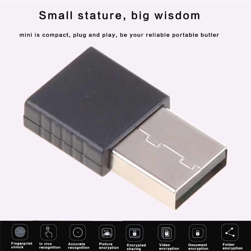 USB Fingerprint Reader Security for Key for Windows 10 Dongle File Encryption