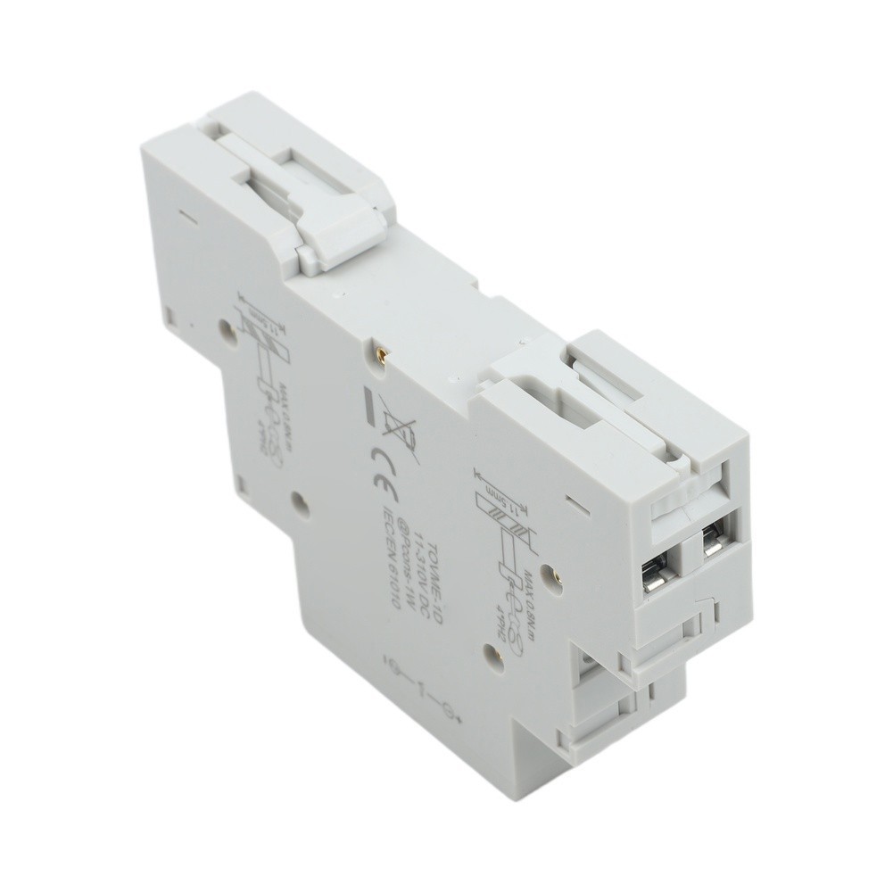 LED Digital Voltage Meter 1 Way for 35mm For Din Rail DC 11V-310V Range