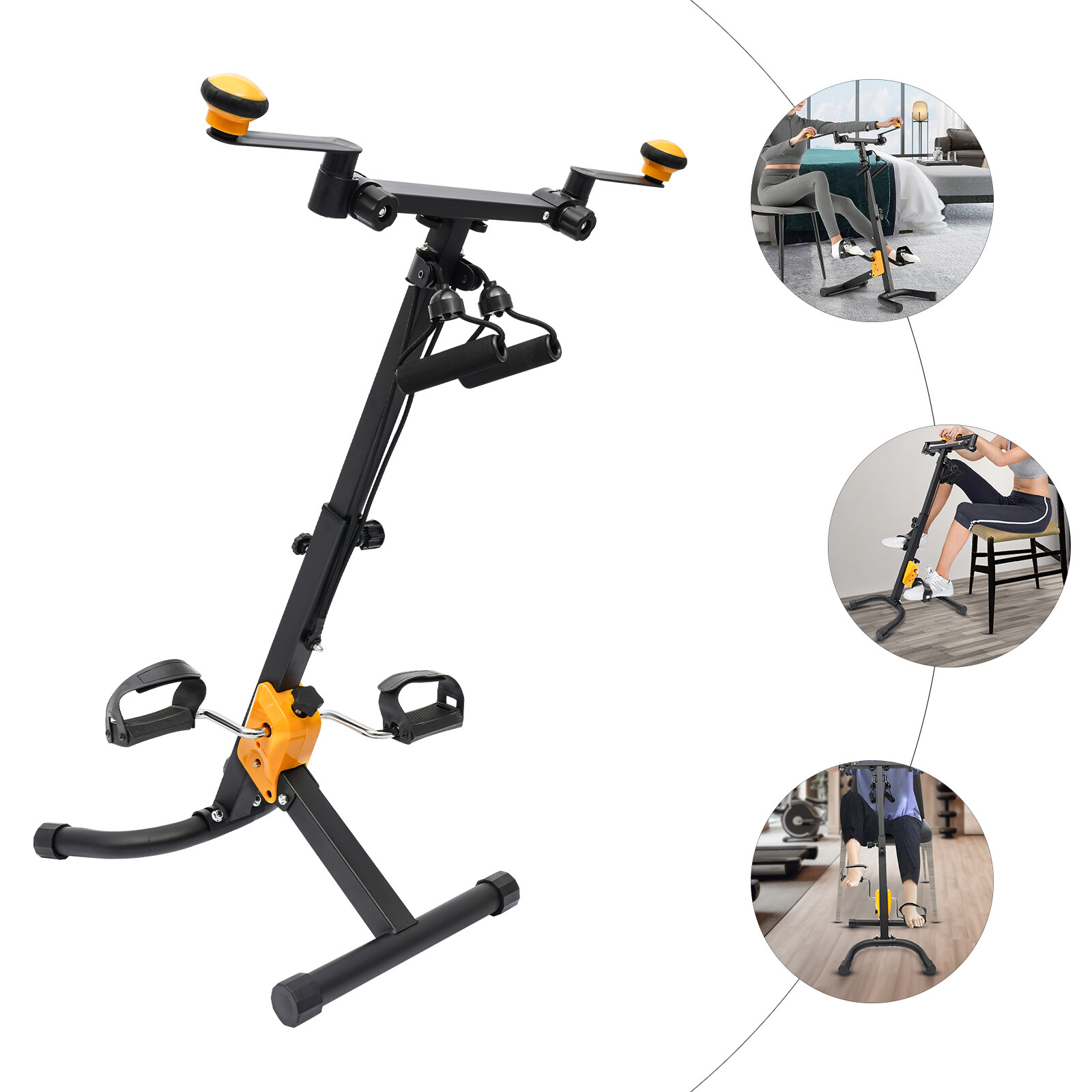 Folding Pedal Exerciser Bike Upright Cycling Exercise Bike Home Gym Cardio 120kg