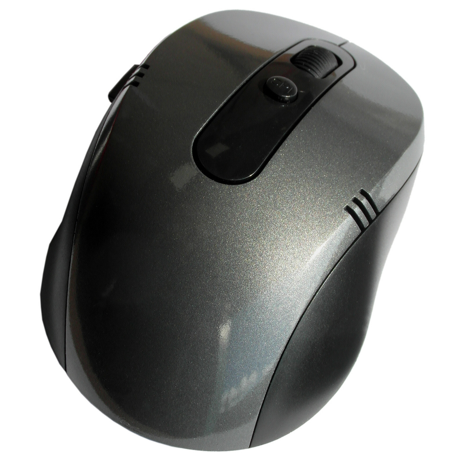 2.4G Wireless/Wireless Optical Mouse With USB Receiver. Dark Grey