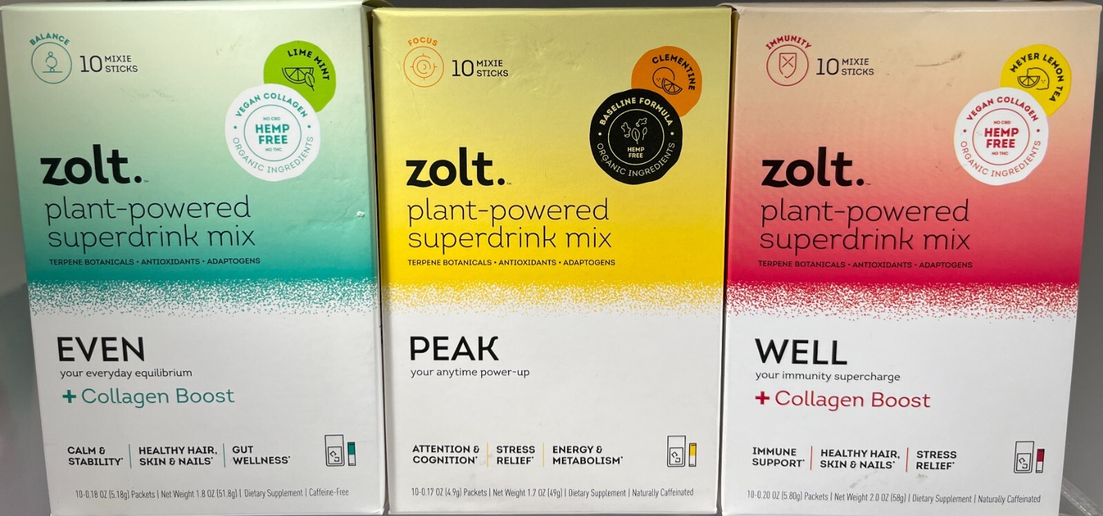 (10 PACK) Zolt Plant Powered Superdrink Mix, 0.15 oz. - CHOOSE ITEM!