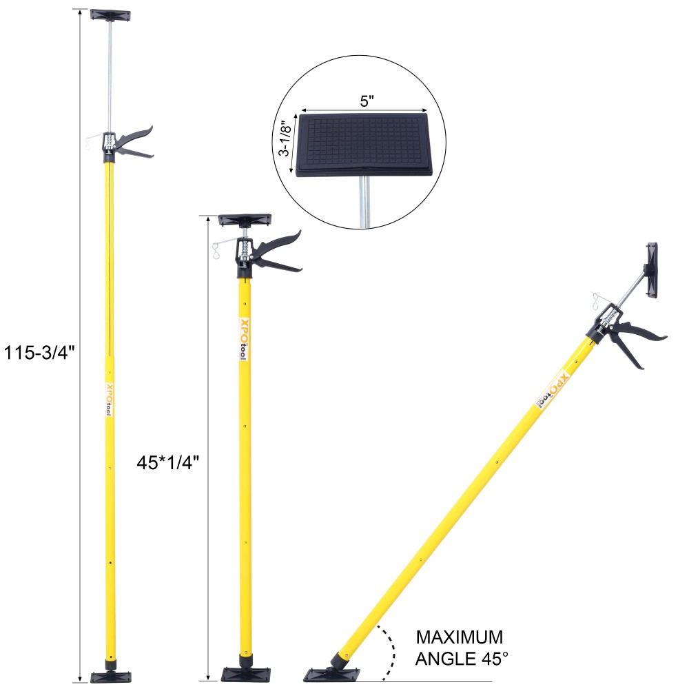 Steel Support Pole 2-Pack – Adjustable Cargo Bar for Cabinets, Drywall