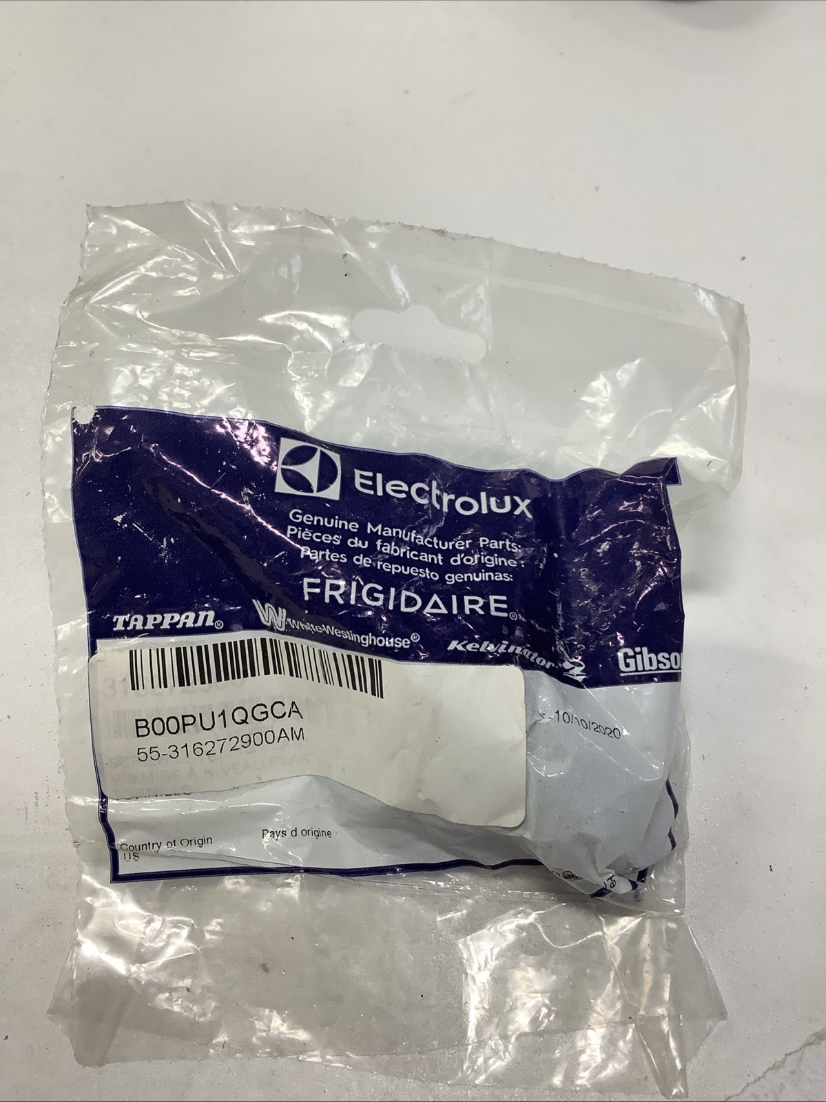 Frigidaire Range Leveling Leg 316272900